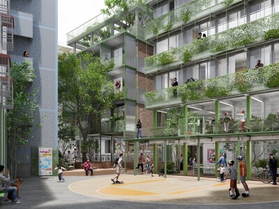 清华大学潘正阳创作的《重塑城中村生活：南头古城集合住宅适应性改造》荣获建筑组金奖