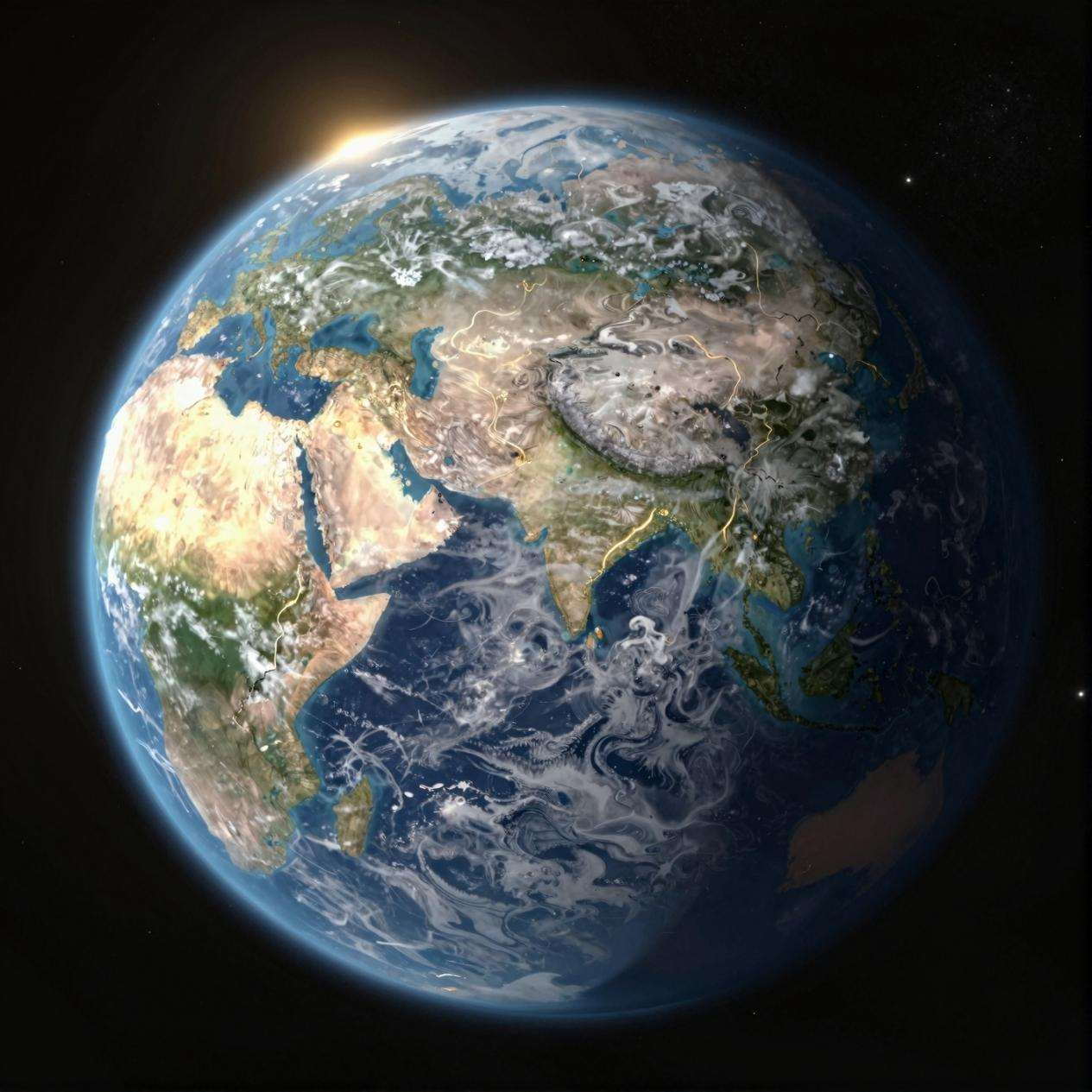 这是人类第一张在太空生成的图片