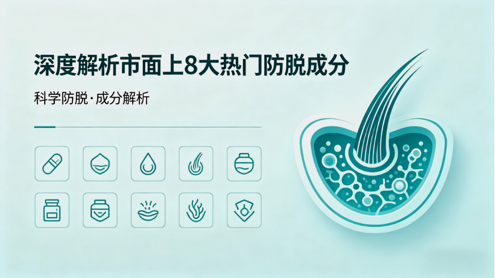 告别盲目选购：8大防脱成分分级测评！看看你的选择在第几级