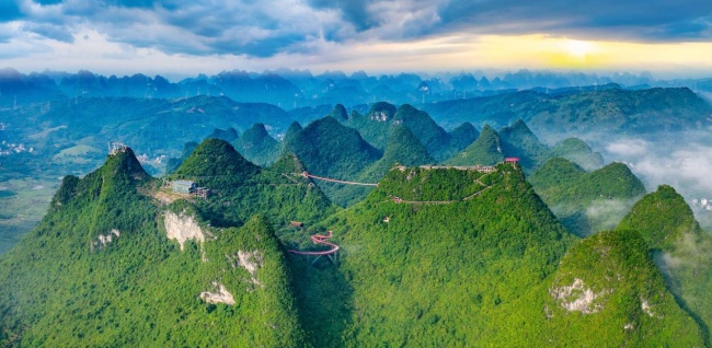 “行旅”阳朔如意峰，360°把喀斯特峰林装进镜头